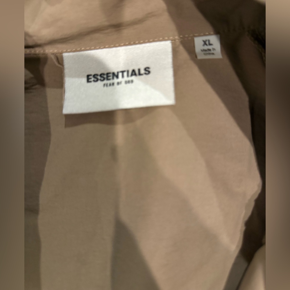 Essentials Light Brown Windbreaker Jacket - image 2